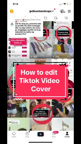 Replying to @🛍️Hanley Online Shop🛍️ Sana nakahelp guys! Simpleng edit lang yan guys para maganda tingnan sa account 😄 ito nga nga pala guys yung nasa video---  @jpdbootsandcaps BUY HERE NOW! #tiktokaffliate #tiktokvideo #tiktokcover #tiktoktips #tiktoktipsandtricks 