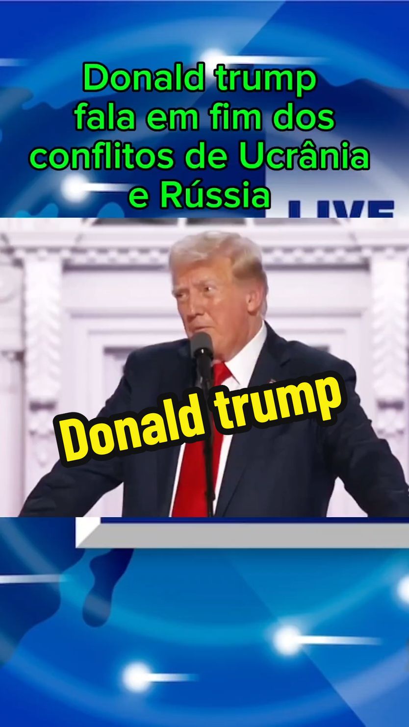 Donald trump fala em fim dos conflitos entre Rússia e Ucrânia #gerranucler #BombaNuclear #fypシ゚viraltiktok #foryou 