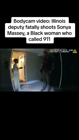 Bodycam video: Illinois deputy fatally shoots Sonya Massey, a Black woman who called 911 #fypage #viral #sonyamassey #justice #explore #policeofficer 