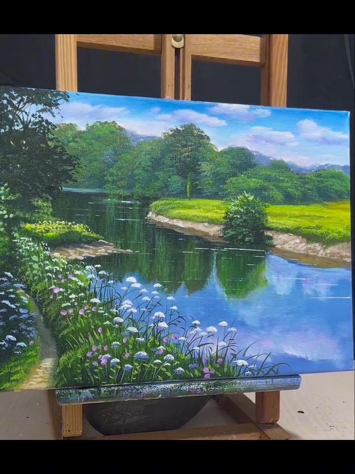 How to draw beautiful scenery with acrylic #sceneryvideos#draw#acrylic #beautiful#acrylicnails #acrylicpaintingg #illustration #scenery #naturephotography📷 #nature #drawings