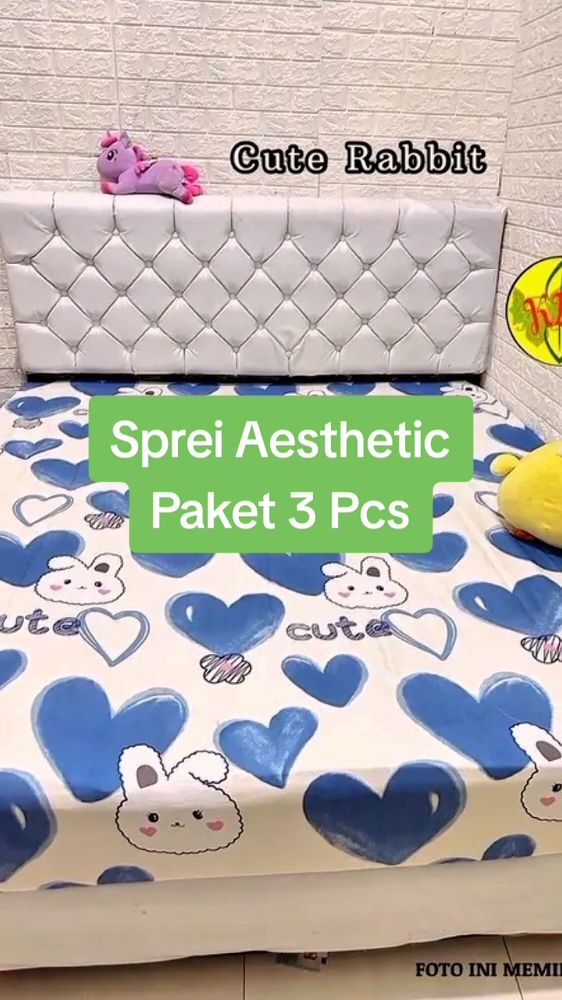 Paket Hemat 100rb 3pcs Hanya Sprei 180x200 Seprai Batangan Tanpa Sarung Bantal Guling Bahan Katun Halus hanya Rp128.999 - 146.199! #spreimurah#spreiaesthetic#spreimotif#fyp 