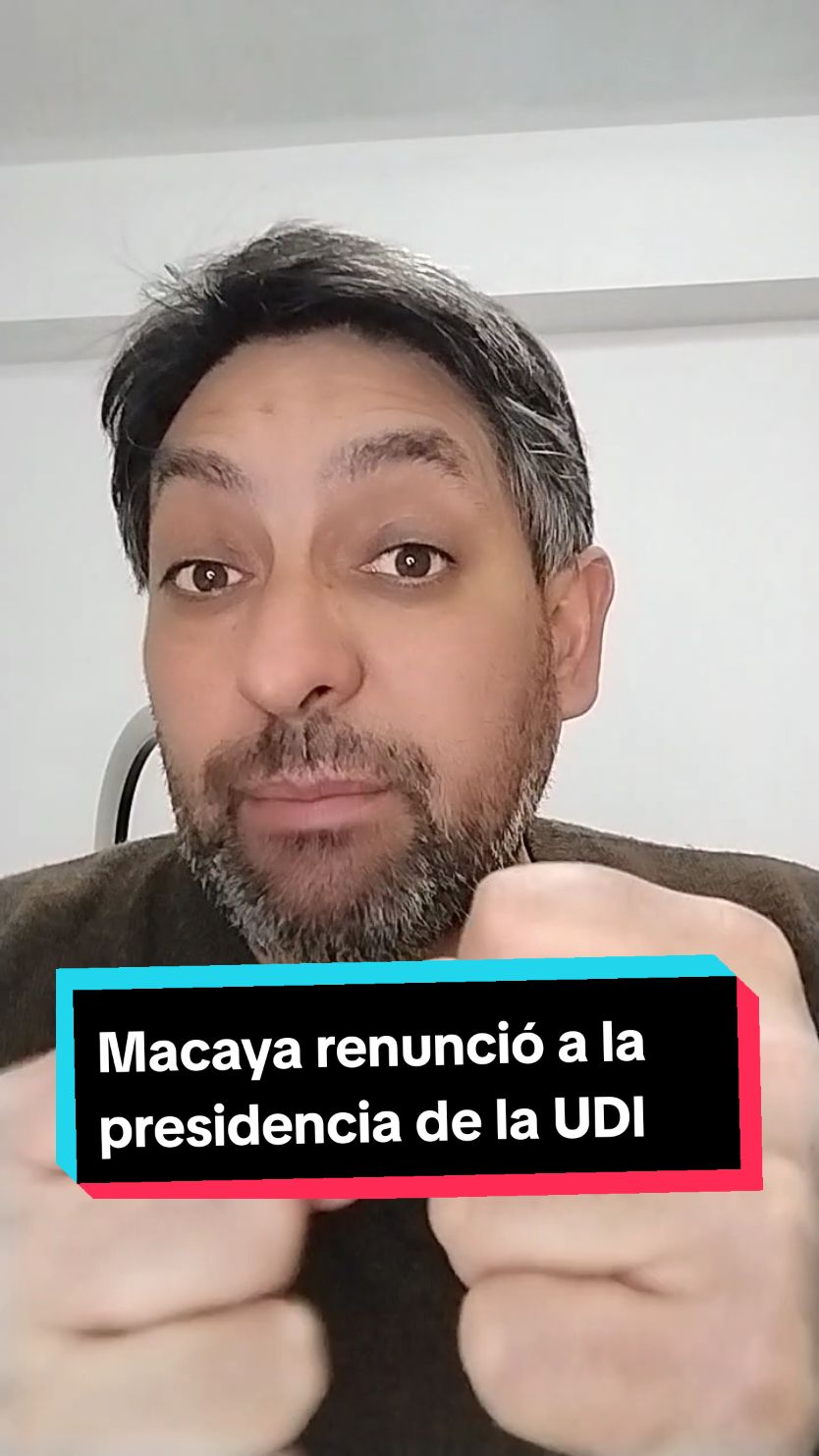 Renunció a la presidencia de la UDI el senador Macaya. #politicos #mentiras #politica #justiciachilena #justiciachilena #macaya #javiermacaya #chile #senador #evelynmattehi #chile🇨🇱 #elecciones #profeociel 