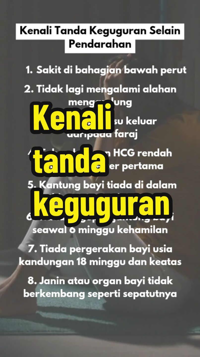 Mommies, jom kenali tanda tanda keguguran. #fyp #CapCut #puncasusahhamil #fypシ゚ #susumimom #sharingwithdrmimijunit #drmimijunit #kliniknova #kliniknovapulauserai #kliniknovabukitpayong #susuibumenyusu #tipskesihatanwanita #susuikhtiarhamil #kliniknovadungun #tipskesihatan #fypシ゚viral 