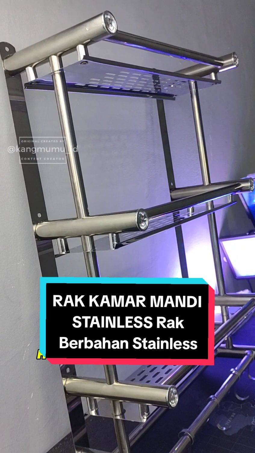 dan bisa dipasang di dinding kamar mandi untuk tempat peralatan agar terlihat lebih rapih. #RakStainlessMurah #RakDapur #rakkamarmandi #JaminanHargaTerbaik #WIBGAJIAN 