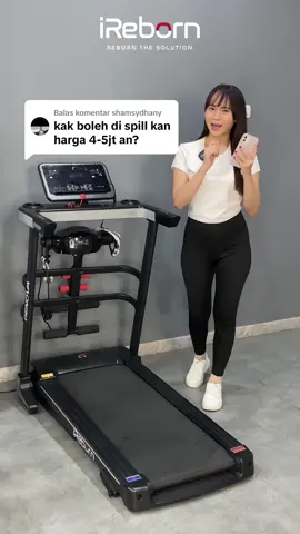 Membalas @shamsydhany Kak ada harga 4 jutaan gak?  Kak ada harga 5 jutaan gak?  Treadmill harga segitu bagus gak sih kak?  Dan banyak banget pertanyaan terkait treadmill ini, pastinya bagus banget dan cocok untuk kamu dengan rumah minimalist 😍 Yuk hidup sehat bersama iReborn Fitness  #ireborn #fyp #treadmill #treadmillmurah #gymgirl #gym #gymmotivation #olahragadirumah #serunyaolahraga 