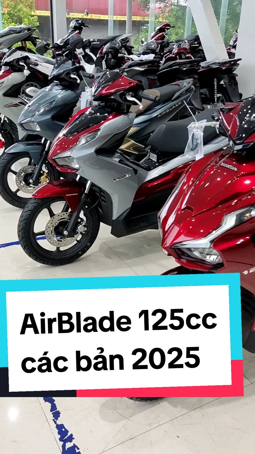 Tất cả các phiên bản AirBlade mới 2025. so sánh AirBlade 2025 các màu sắc 125cc. #ab2025 