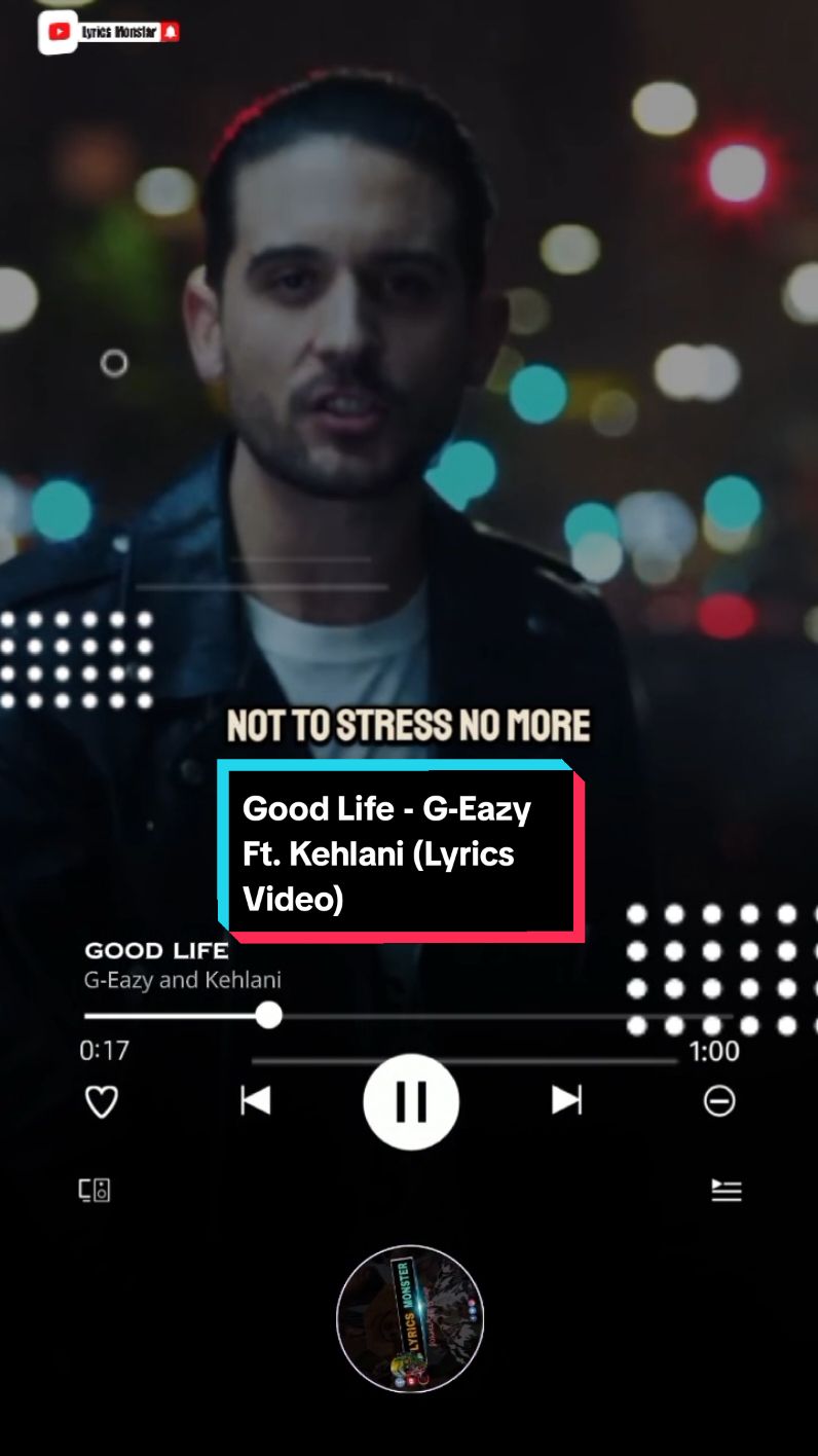 SONG: Good Life ARTIST: G-Eazy Ft. Kehlani #goodlife #geazy #kehlani #fastandfurious  #RnB #rnbmusic #rapmusic #Americanmusic #hiphop #rap  #liveperformance  #worldmusic #dmontylyrics #lyricsmonstar #lyrics #Lyricsvideo #afrobeat #africanmusic #concert #lyrics #trend #fyp #viral #foryou 