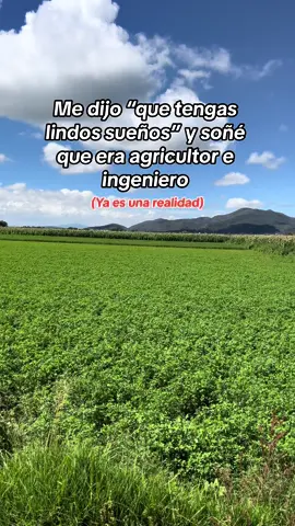 El mejor sueño 😍 #agricultura #goals #metas #agro #agronomia #agricultor #agropecuaria #agro #agronomo 