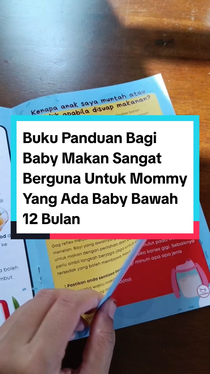 Terus rasa yakin nak bagi baby makan lepas baca buku ni! #bukubaby #bukubabymurah #babymakan #babymakansendiri #babymakan6bulan #tipsbabymakan #bukuparentingviral #bukuparentinganak 