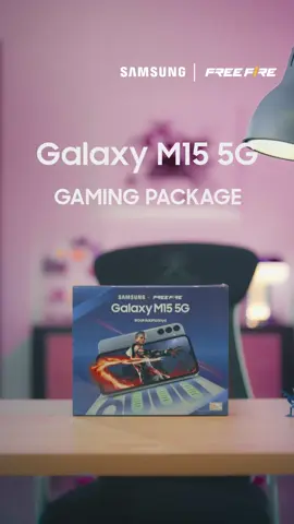 🔥BARU🔥 Gaming package #GalaxyM15 5G x #FreeFire yang spesial buat nge-rush musuh! Dapatkan sling bag hasil kolaborasi dengan Free Fire, sticker pack keren, travel adaptor, dan Galaxy M15 5G yang performa, layar, serta baterainya yang #GakAdaMatinya! Dapatkan segera di Pribadi Cellular dengan harga spesial, dari 2799 kini menjadi 2699. #GalaxyM15Gaming #GalaxyM155G #Pribadicell #SamsungM15 #freefire #gaming