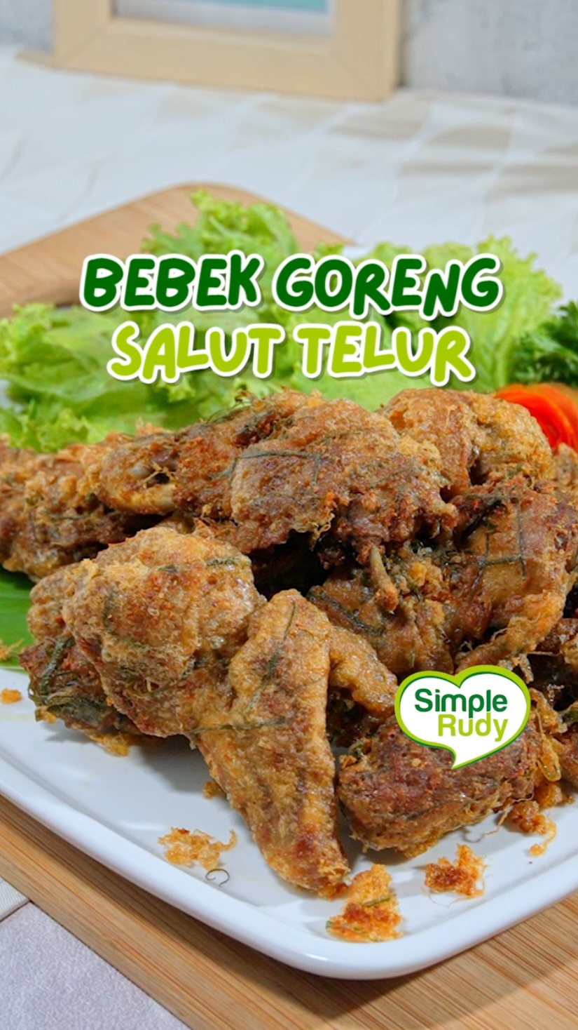 [RESEPNYA ADA DI AKHIR VIDEO YA GAES!] Resep Bebek Goreng Salut Telur yang super lembut dan comforting, makin ramai tuh usaha kamu guys! 🥰🫰 #simplerudy #bebekgorengsaluttelur #resepbebekgorengsaluttelur #resepbebekgoreng #olahanbebek #masaksimple #fypシ 