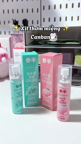 Xịt thơm miệng Canban ✨ #xitthommieng #review #xuhuong #thommieng #khumuihoimieng 