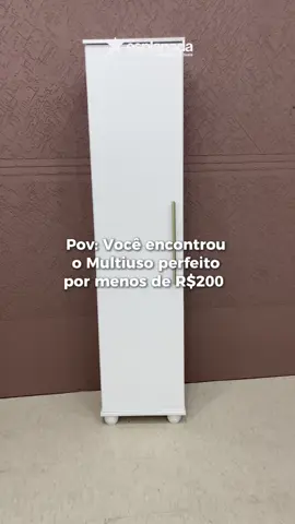 O Multiuso Sofia é nosso queridinho, e pode ser seu também, e o melhor de tudo: POR MENOS DE R$200,00 😍🧡 Possui 4 prateleiras internas, estruturado em MDP, com pintura UV acabamento verniz brilho de alta qualidade, o que contribui para a durabilidade e resistência do produto. 📲 Acesse agora mesmo nosso site e pesquise por 10705 ou se preferir, visite uma de nossas lojas!