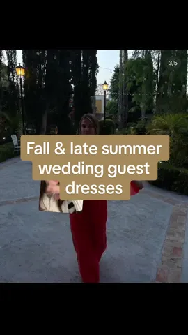 Fall and late summer wedding guest dresses!! #fallweddingguestdress #summerweddingguestdress #blacktieweddingguestdress #greenscreen #bridalstylist #bridaltiktok @Revolve @Shopbop @Mytheresa 