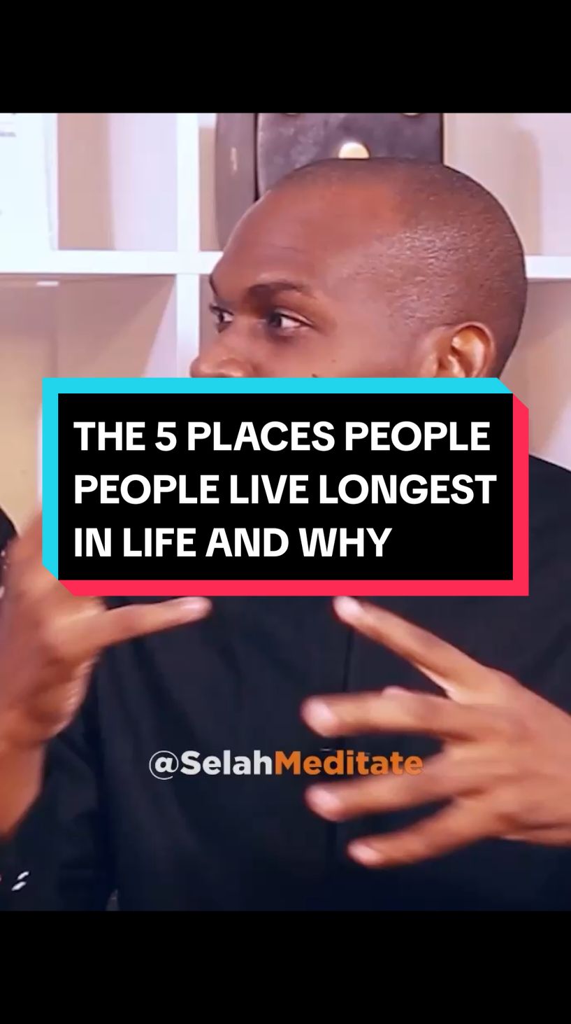 There are five places known as 'The Blue Zones,' where people live the longest. Adekanmi Olusanya breaks this down in this excerpt from our in-depth interview on the 'Secrets to Living Longer and Achieving Greater Success' on the Selahmeditate Podcast. Share your thoughts in the comments section. Tune in to the full interview, 