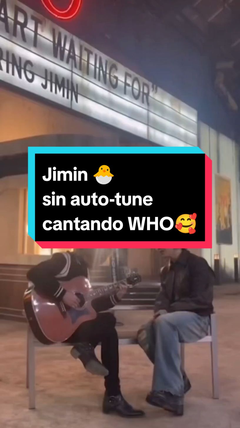 JIMIN 🐣cantando WHO sin auto-tune 🥰, Posees una voz  única e inigualable ,mi ángel hermoso 🥰 ##jimin #who #muse #jiminwho #bts #bts_official_bighit #CapCut 