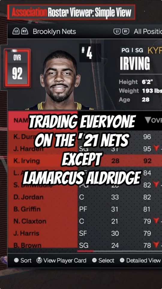 I love tearing this team up 😮‍💨 #nba2k #nba2k24 #2kcommunity #brooklynnets #nets #2kcontent #nbatrades 