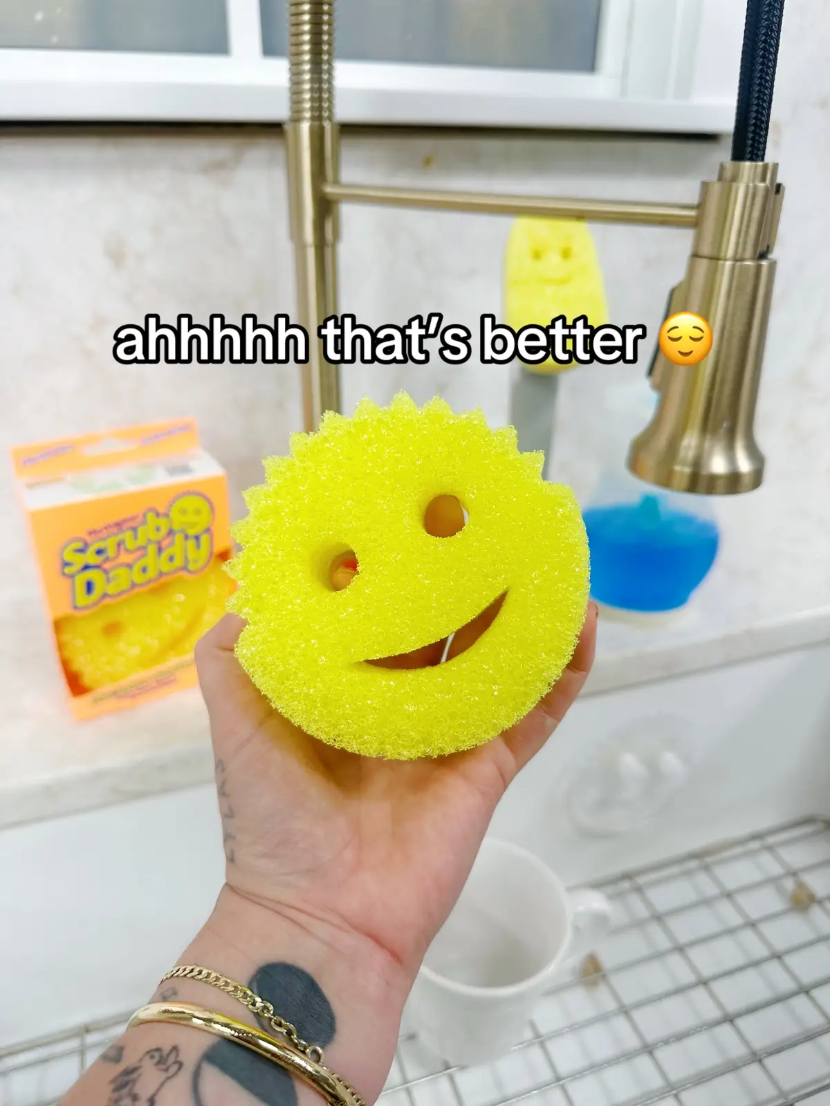 phew got worried there for a sec 🥰 #scrubdaddy #CleanTok #cleaningtiktok #smile  