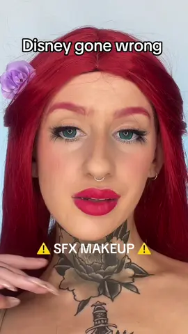 Disney gone wrong ⚠️  Ib~ @ruthie  #sfx #makeupart #makeuptransformation #disneymakeup #creepymakeup #thelittlemermaid #transformation #trending #fyp 