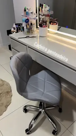 +1 compra riscada do checklist 🥹✔️💘✨ #penteadeira #shopee #cadeiraslim #girls #meninas #fypシ #decoracao #organizacao 