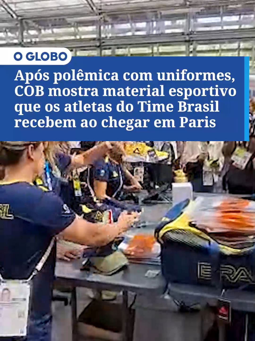 OLIMPÍADAS 🥇 | Após polêmica com uniformes, COB mostra material esportivo que os atletas do Time Brasil recebem ao chegar em Paris. 📱💻 Confira nossa cobertura completa no site do #JornalOGlobo. Link na bio. #Paris2024 #Olympics #JogosOlimpicos #JornalOGlobo #TikTokNews #TikTokNoticias