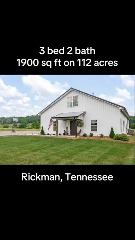 112 unrestricted acres and a barndominium in Tennessee for sale #barndominiumliving #barndominium #landforsale #shophouse #huntingtiktok #polebarn #tennesseerealestate #middletn 
