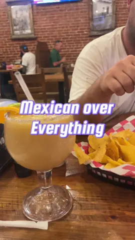 Mexican over everything! #mexican #mexicanfood #margarita #onemargarita #mom #farm #farmlife #momlife #sahm #momsover30 #date #datenight #growwithme #roadto10k #fyp 