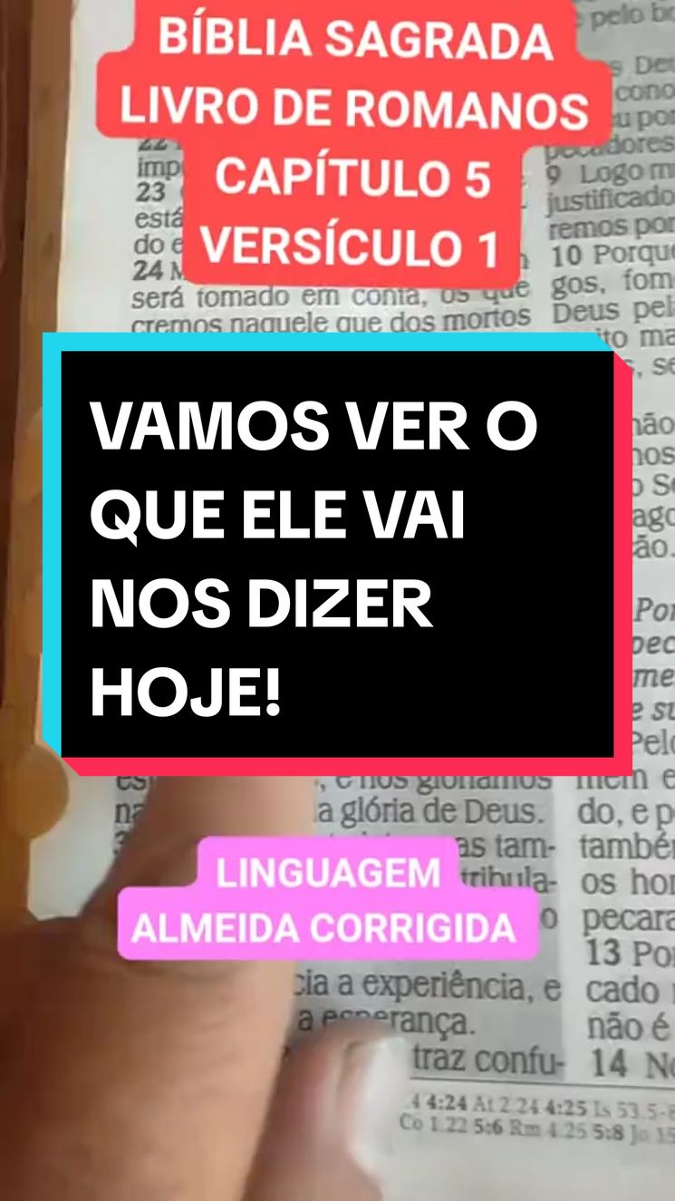 VAMOS VER O QUE ELE VAI NOS DIZER HOJE!