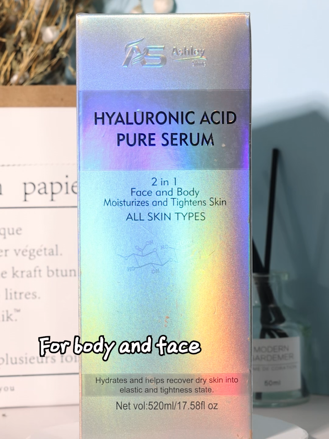 Hyalurinic Acid Face and Body serum, with 520ml big bottle, give it a try#tiktokmademebuyit #tiktokshop #hydrate #moisturizer #skincare