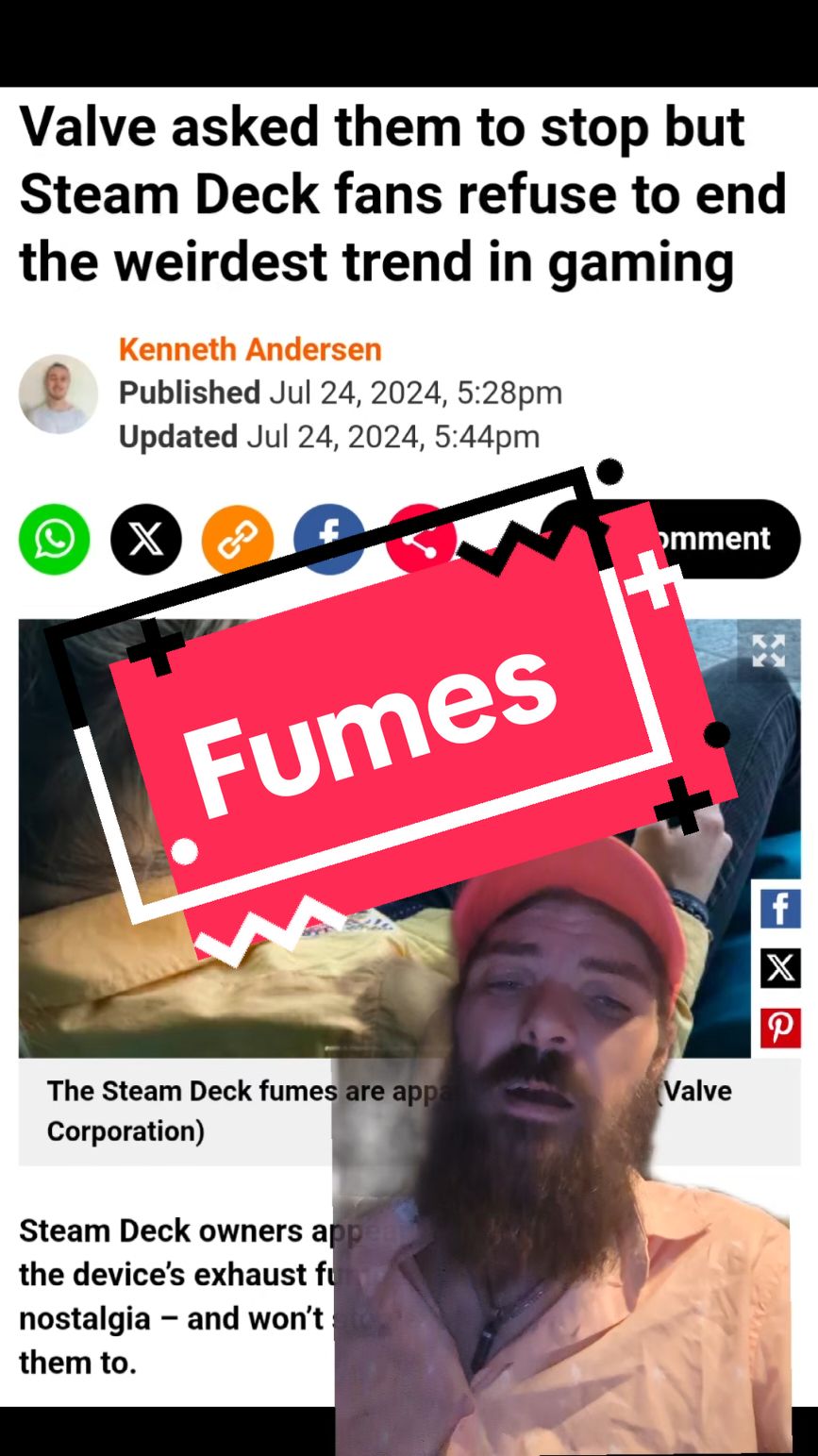 mmm fumes. #steamdeck #wtf  #valve #gaming #foryou #foryoupage#greenscreen 