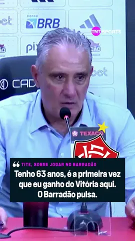 Vitória 1x2 Flamengo: Tite fala sobre dificuldade de jogar no Barradão JOGAR NO BARRADÃO NÃO É FÁCIL... ❌ O Tite falou da dificuldade de enfrentar o Vitória e disse que foi a primeira vez que conseguiu vencer no estádio... #flamengo #vitória #tiktokesportes
