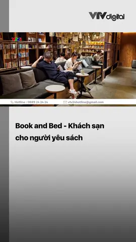 Những người yêu sách hẳn sẽ hiểu niềm hạnh phúc khi được hòa mình vào những trang sách rồi yên lành chìm vào giấc ngủ. Đây cũng chính là ý tưởng để Book and Bed Tokyo thiết kế khách sạn của họ. #vtv24 #vtvdigital #tiktoknews #bookandbed #docsach