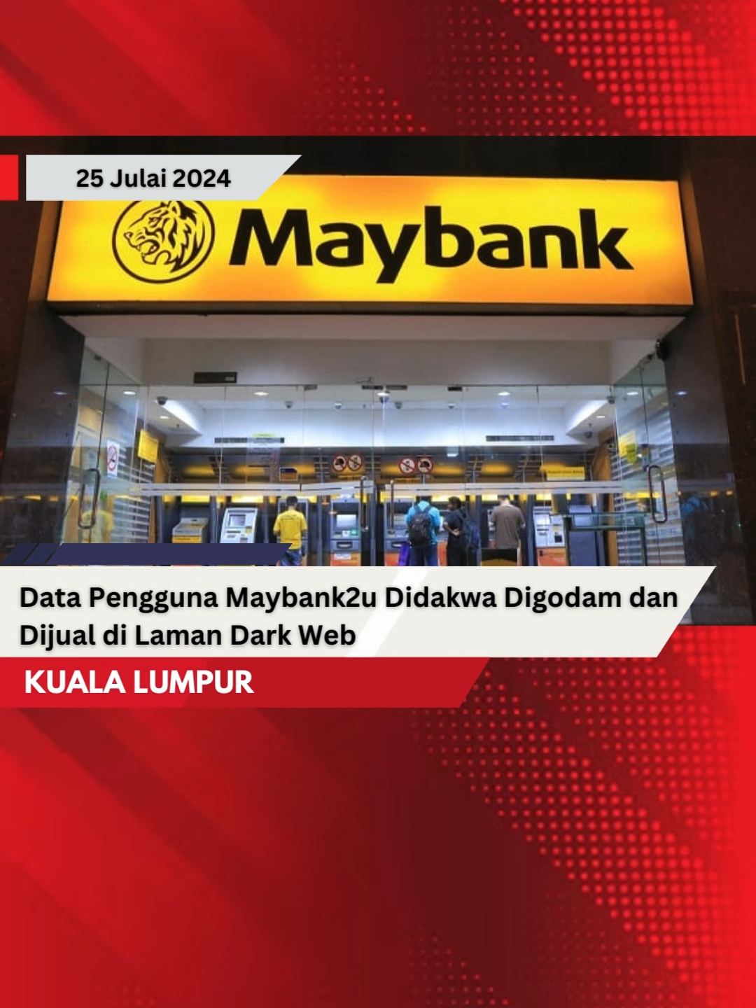 Data Pengguna Maybank2u Didakwa Digodam dan Dijual di Laman Dark Web #maybank2u #maybank #hacker #digodam #isuterkini #beritahariini #beritaterkini #beritaviral #beritaditiktok #beritatiktok #fpchannel #fikrahpahang