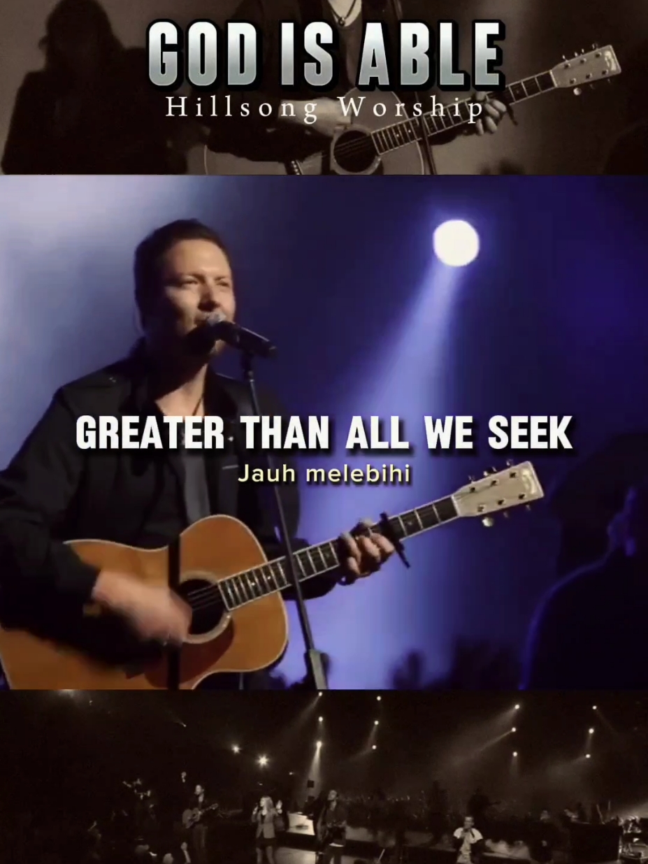 GOD IS ABLE ( TUHAN SANGGUP) by Hillsong Worship #fyp #christianmusicvideo #lagurohanikristen #viralvideo 