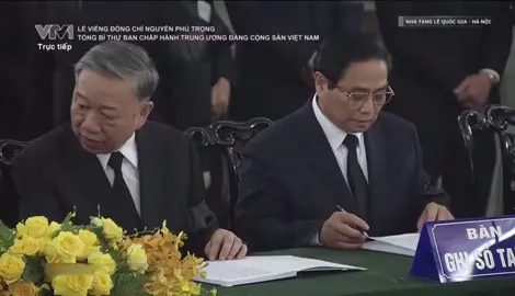 Lãnh đạo, nguyên Lãnh đạo Đảng, Nhà nước ghi sổ tang tưởng nhớ Tổng Bí thư Nguyễn Phú Trọng
