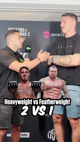 2 vs 1: Heavyweight vs Featherweight #mma #UFC #heavyweight 