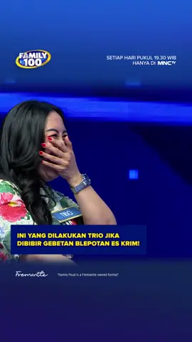 Trio jawab ini saat ditanya “apa yang dilakukan jika bibir gebetan blepotan es krim?”😱😱 #fypシ #fypgakni #fypdong #foryoupage #irfanhakim #Family100 #Family100ID #FamilyFeud #FamilyFeudID #SurveiMembuktikan #viral #hits 