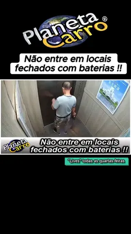 Não entre em locais fechados com baterias – Dica # 1.694  O risco é enorme !! Como se sabe, essas baterias apresentam risco de incêndio espontâneo em certas situações e você pode ficar preso em meio ao fogo... #Bateria #IonsLitio #Incendio #Elevador #perigo #SergioMelo #PlanetaCarro #CapCut 