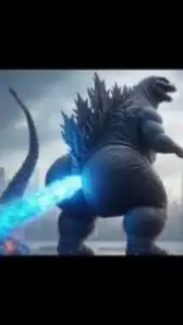 Godzilla farting violently #godzilla #brainrot 