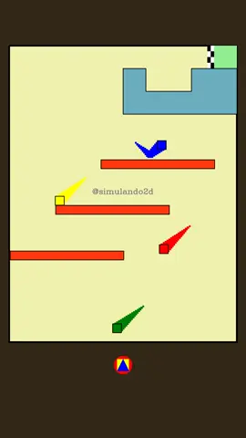 Qual será a Cor do Quadrado Vencedor? 🟦🟥🟨🟩 #squarerace #squareracegame #corridadequadrado #corridadequadrados #racingsquares #racingsquare #bouncingsquare
