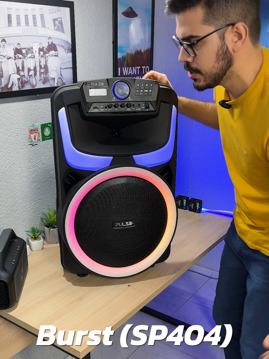 Caixa de som amplificada Pulse Burst SP404 #tiktok #viral #foryou #pulse