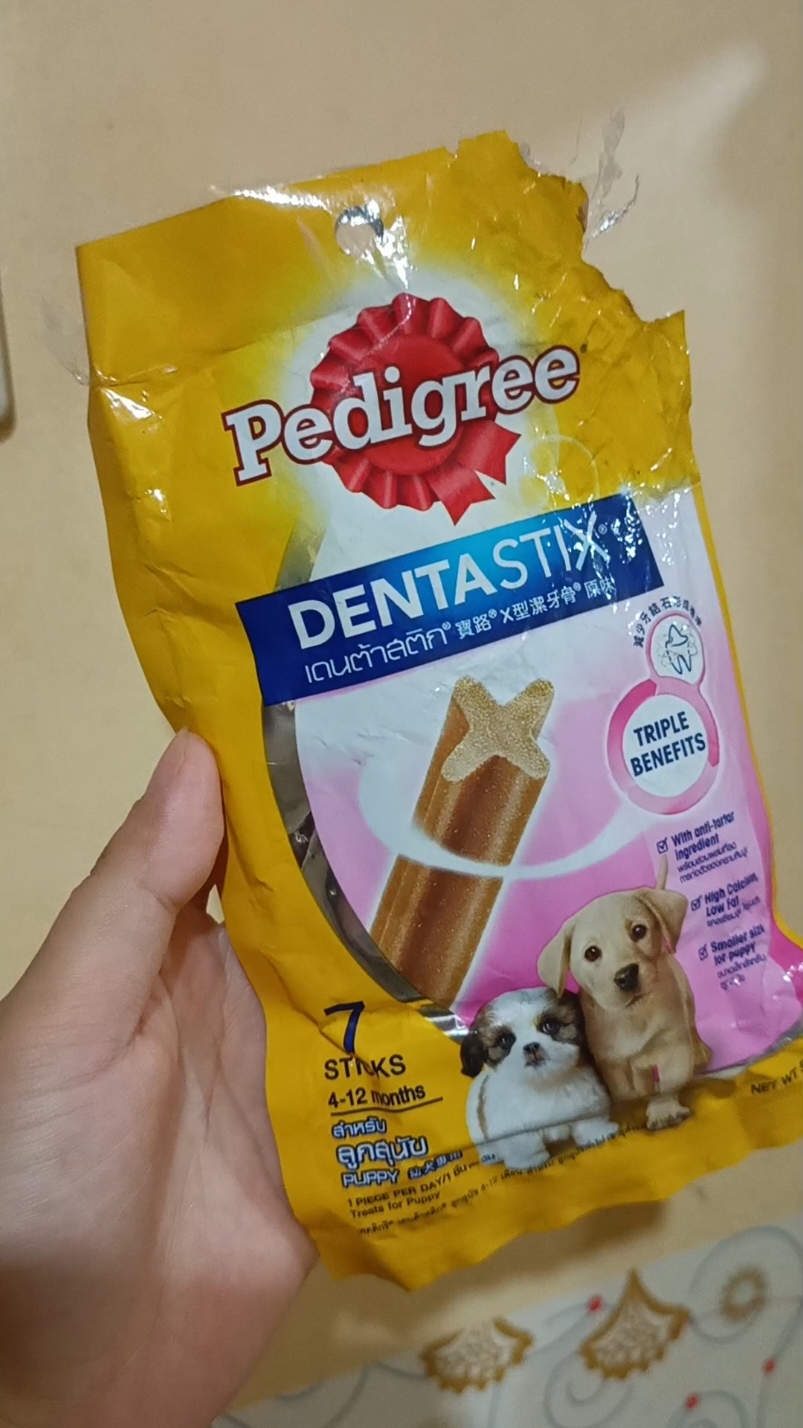 graduate na po kami sa tartar, bango bango na din bunganga nmin kahit di kami nagbabrush😁  #dentastix #pedigreedentastix 