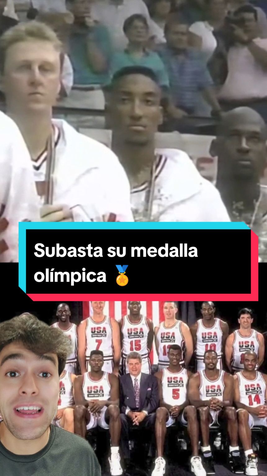 Este jugador pone a subasta su medalla olímpica 🏅 • #baloncesto #basketball #medalla #dreamteam #subasta #nbaespaña 