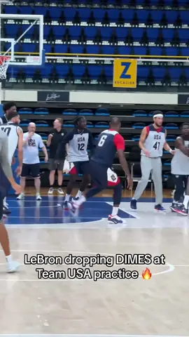 Team USA getting BUCKETS at their practice ahead of the Paris Olympics 👀 (via @USA Basketball) #NBA #teamusa #olympics #basketball #lebron 