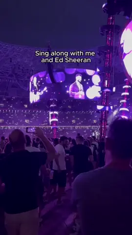 Always a dream to sing alongside @Ed Sheeran but it’s another thing entirely to hear my song sang back by 70,000 people.. 🥹 