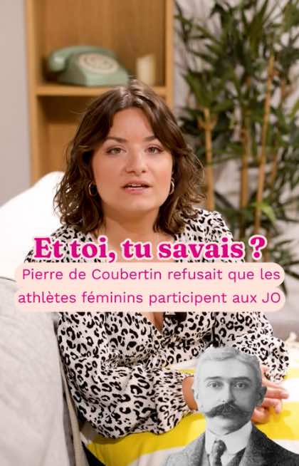 Et toi, tu savais que les JO de Paris 2024 seront les premiers totalement égalitaires ? Autant de femmes que d’hommes participeront ! Une grande avancée, car oui, à l'époque, le baron Pierre de Coubertin refusait les femmes aux JO. Et c’est grâce à Alice Milliat et son combat pour l'inclusion des femmes que nous atteignons enfin la parité. 💪 #egalite #femme #sport #olympics #JO #jeuxolympiques #Olympics 