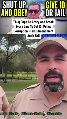 Thug Cops Go Crazy And Break Every Law To Get ID! Police Corruption - First Amendment Audit Fail #cops #police #lawsuit #policeoftiktoks #usa #copsoftiktok 