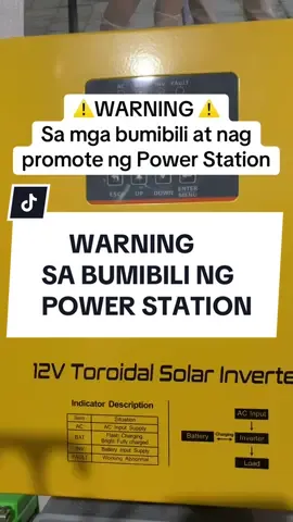 friendly reminder sa mga bumibili ng power station #powerstation #solarsetup #portbalepowerbank #solar #solarenergy 