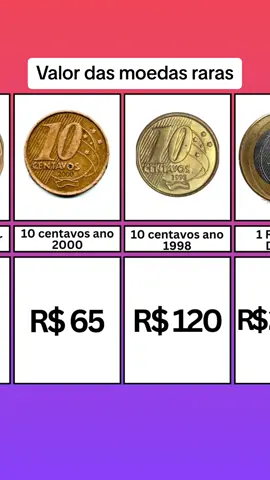 Valor das moedas raras! Você tem alguma delas? #curiosidades #moeda 