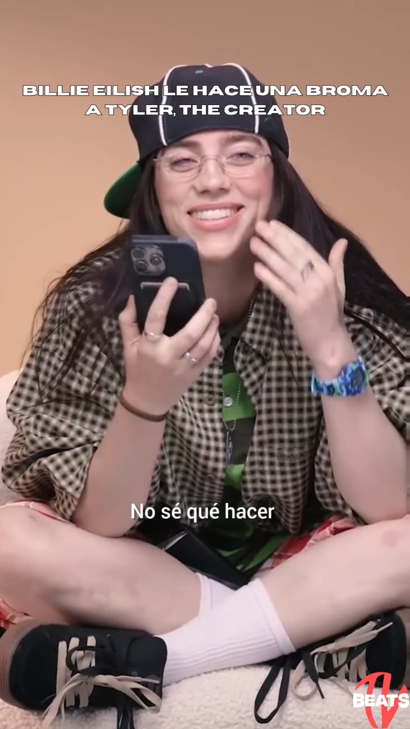 #billieeilish le hace una broma telefónica a #tylerthecreator 📱